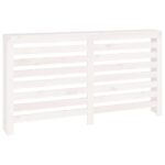 vidaXL Kryt na radiátor biely 153x19x84 cm masívna borovica – Obrázok 2