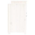 vidaXL Komoda biela 164x37x68 cm borovicový masív – Obrázok 7