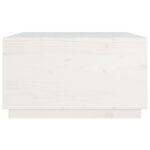 vidaXL Konferenčný stolík biely 80x80x45 cm borovicový masív – Obrázok 8