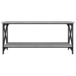 vidaXL Konferenčný stolík Sivý sonoma 100x45x45 cm spr. drevo a železo – Obrázok 4