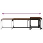 vidaXL Konferenčné stolíky 2 ks hnedý dub spracované drevo – Obrázok 6