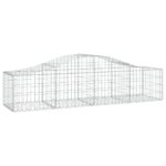 vidaXL Oblúkový gabionový kôš 6 ks 200x50x40/60 cm pozinkované železo – Obrázok 3