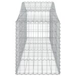 vidaXL Oblúkový gabionový kôš 2 ks 200x50x60/80 cm pozinkované železo – Obrázok 5