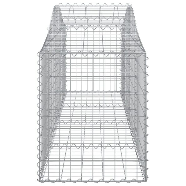 vidaXL Oblúkový gabionový kôš 5 ks 200x50x60/80 cm pozinkované železo – Obrázok 5