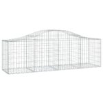 vidaXL Oblúkový gabionový kôš 15 ks 200x50x60/80 cm pozinkované železo – Obrázok 3