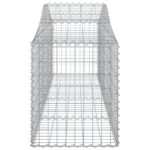 vidaXL Oblúkový gabionový kôš 15 ks 200x50x60/80 cm pozinkované železo – Obrázok 5