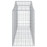 vidaXL Oblúkové gabionové koše 7 ks 200x50x80/100cm pozinkované železo – Obrázok 5