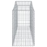 vidaXL Oblúkové gabionové koše 9 ks 200x50x80/100cm pozinkované železo – Obrázok 5