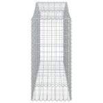 vidaXL Oblúkové gabiónové koše 7ks 200x50x100/120cm pozinkované železo – Obrázok 5