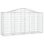 vidaXL Oblúkové gabiónové koše 40 ks 200x50x100/120cm pozinkov. železo – Obrázok 3