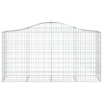 vidaXL Oblúkové gabiónové koše 40 ks 200x50x100/120cm pozinkov. železo – Obrázok 4
