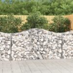vidaXL Oblúkové gabiónové koše 40 ks 200x50x100/120cm pozinkov. železo