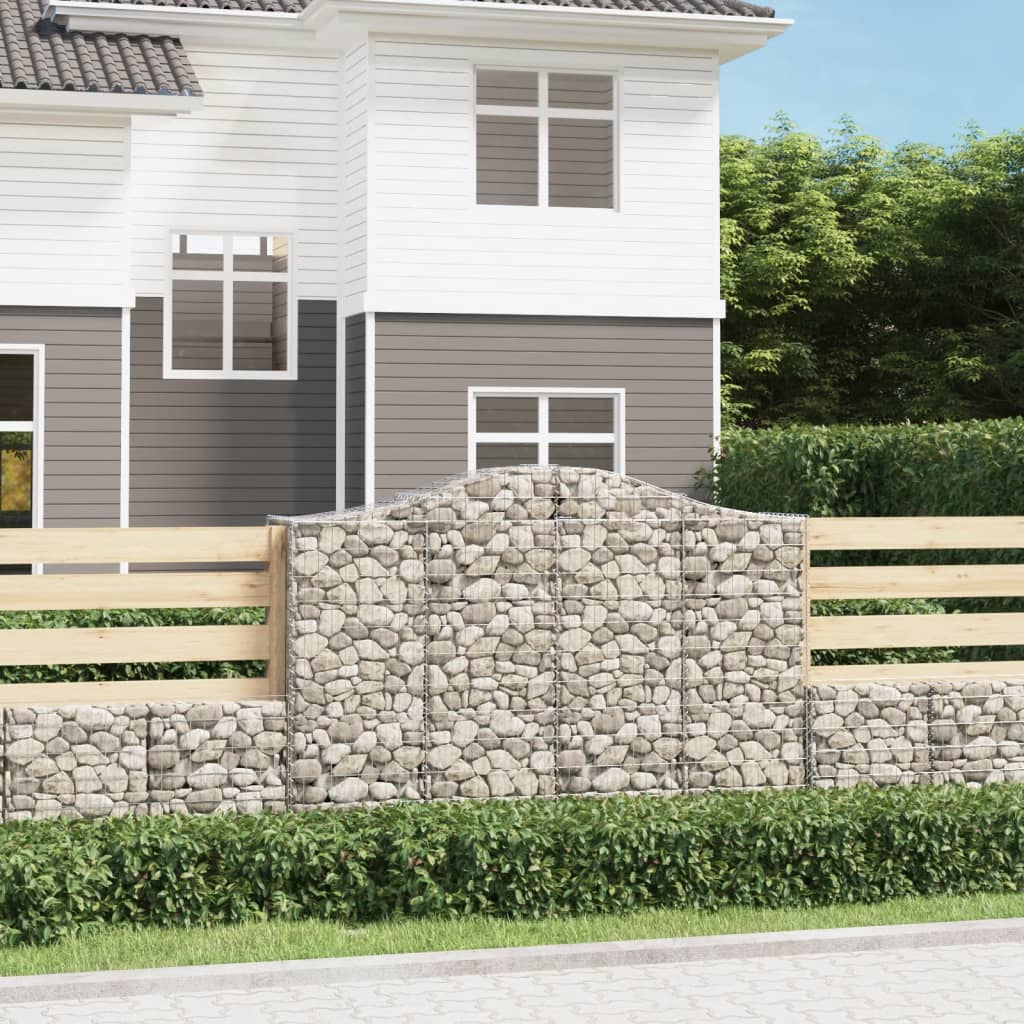 VXL8720845562700_m_en_hd_1.jpg vidaXL Oblúkové gabionové koše 7 ks 200x50x140/160 cm pozink. železo – Obrázok 1