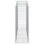 vidaXL Oblúkové gabionové koše 8 ks 200x50x140/160 cm pozink. železo – Obrázok 5