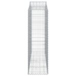 vidaXL Oblúkové gabiónové koše 3ks 200x50x160/180cm pozinkované železo – Obrázok 5