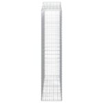 vidaXL Oblúkový gabionový kôš 3 ks 200x50x220/240cm pozinkované železo – Obrázok 5