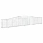 vidaXL Oblúkový gabionový kôš 8 ks 400x30x60/80 cm pozinkované železo – Obrázok 3