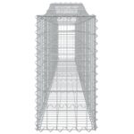 vidaXL Oblúkový gabionový kôš 8 ks 400x30x60/80 cm pozinkované železo – Obrázok 5