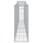 vidaXL Oblúkové gabionové koše 5 ks 400x30x80/100cm pozinkované železo – Obrázok 5
