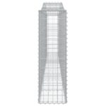 vidaXL Oblúkové gabiónové koše 4ks 400x30x100/120cm pozinkované železo – Obrázok 5