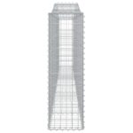 vidaXL Oblúkové gabiónové koše 7ks 400x30x100/120cm pozinkované železo – Obrázok 5