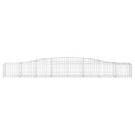 vidaXL Oblúkový gabionový kôš 3 ks 400x50x40/60 cm pozinkované železo – Obrázok 4