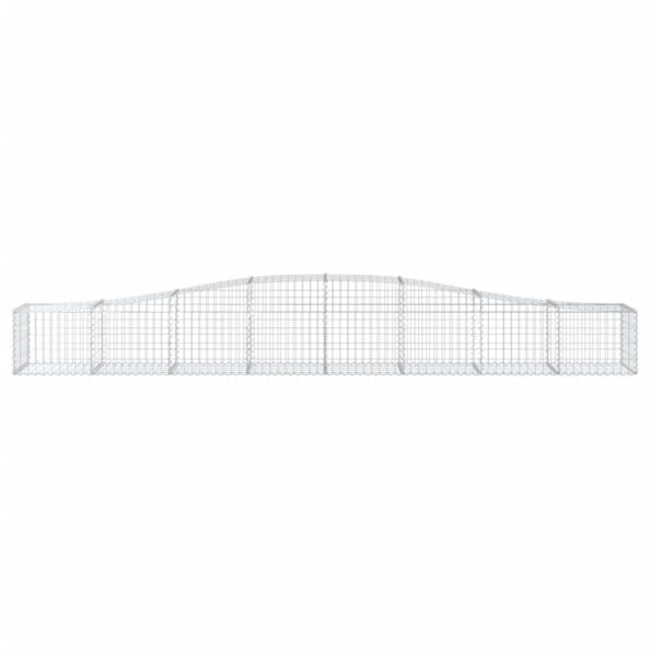 vidaXL Oblúkový gabionový kôš 5 ks 400x50x40/60 cm pozinkované železo – Obrázok 4
