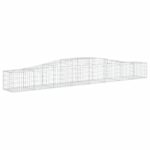 vidaXL Oblúkový gabionový kôš 7 ks 400x50x40/60 cm pozinkované železo – Obrázok 3