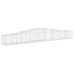 vidaXL Oblúkový gabionový kôš 9 ks 400x50x40/60 cm pozinkované železo – Obrázok 3