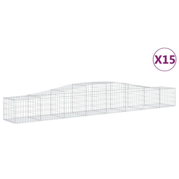 VXL8720845565091_a_en_hd_1.jpg vidaXL Oblúkový gabionový kôš 15 ks 400x50x40/60 cm pozinkované železo – Obrázok 2