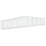 vidaXL Oblúkový gabionový kôš 6 ks 400x50x60/80 cm pozinkované železo – Obrázok 3