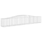 vidaXL Oblúkový gabionový kôš 15 ks 400x50x60/80 cm pozinkované železo – Obrázok 3