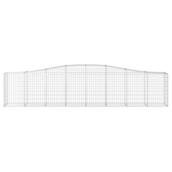 vidaXL Oblúkové gabionové koše 10 ks 400x50x80/100 cm pozinkov. železo – Obrázok 4