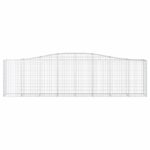 vidaXL Oblúkové gabiónové koše 3ks 400x50x100/120cm pozinkované železo – Obrázok 4