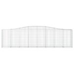 vidaXL Oblúkové gabiónové koše 4ks 400x50x100/120cm pozinkované železo – Obrázok 4