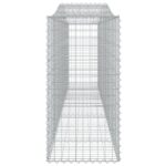 vidaXL Oblúkové gabiónové koše 4ks 400x50x100/120cm pozinkované železo – Obrázok 5