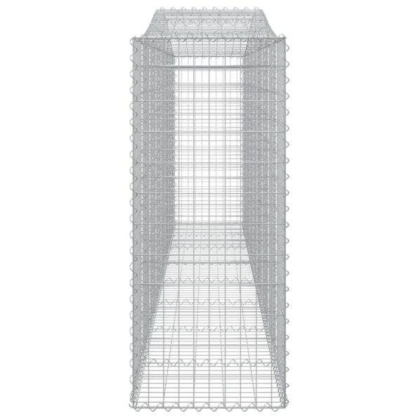 vidaXL Oblúkové gabionové koše 7 ks 400x50x120/140 cm pozink. železo – Obrázok 5