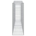 vidaXL Oblúkové gabionové koše 3 ks 400x50x140/160 cm pozink. železo – Obrázok 5