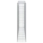vidaXL Oblúkový gabionový kôš 4 ks 400x50x220/240cm pozinkované železo – Obrázok 5