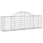 vidaXL Oblúkový gabionový kôš 3 ks 200x30x60/80 cm pozinkované železo – Obrázok 3