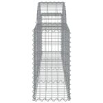 vidaXL Oblúkový gabionový kôš 3 ks 200x30x60/80 cm pozinkované železo – Obrázok 5