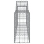 vidaXL Oblúkový gabionový kôš 4 ks 200x30x60/80 cm pozinkované železo – Obrázok 5