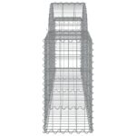 vidaXL Oblúkový gabionový kôš 6 ks 200x30x60/80 cm pozinkované železo – Obrázok 5