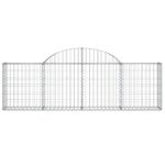 vidaXL Oblúkový gabionový kôš 10 ks 200x30x60/80 cm pozinkované železo – Obrázok 4