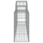 vidaXL Oblúkový gabionový kôš 10 ks 200x30x60/80 cm pozinkované železo – Obrázok 5