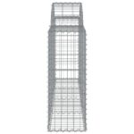 vidaXL Oblúkové gabionové koše 8 ks 200x30x80/100cm pozinkované železo – Obrázok 5
