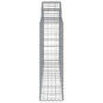 vidaXL Oblúkové gabiónové koše 4ks 200x30x100/120cm pozinkované železo – Obrázok 5