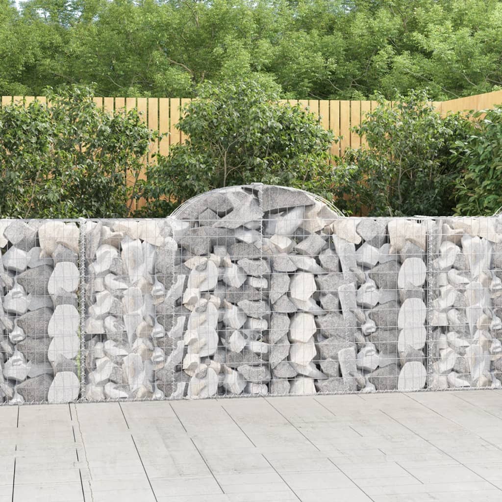 VXL8720845566951_m_en_hd_1.jpg vidaXL Oblúkové gabiónové koše 4ks 200x30x100/120cm pozinkované železo – Obrázok 1