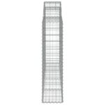 vidaXL Oblúkové gabionové koše 6 ks 200x30x120/140 cm pozink. železo – Obrázok 5