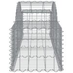vidaXL Oblúkové gabionové koše 4 ks 200x50x40/60 cm pozink. železo – Obrázok 5